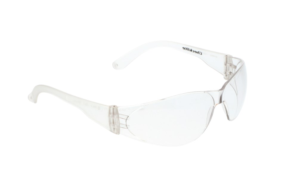 MCR Safety CL010 Checklite® CL1 Series Safety Glasses with Clear Uncoated Lens Excellent Orbital Seal and Fit (1 Pair)