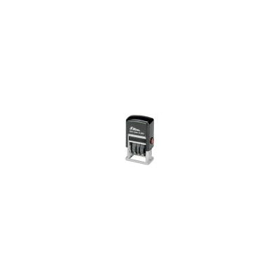 AbilityOne 7520013523018 SKILCRAFT Self Inking Line Dater - Message/Date & Time Stamp - "A.M., P.M., PAID, ENT'D, ANS'D, REC'D" - 0.25" Impression Width x 1" Impression Length - 50000 Impression(s) - Red - 1 Each