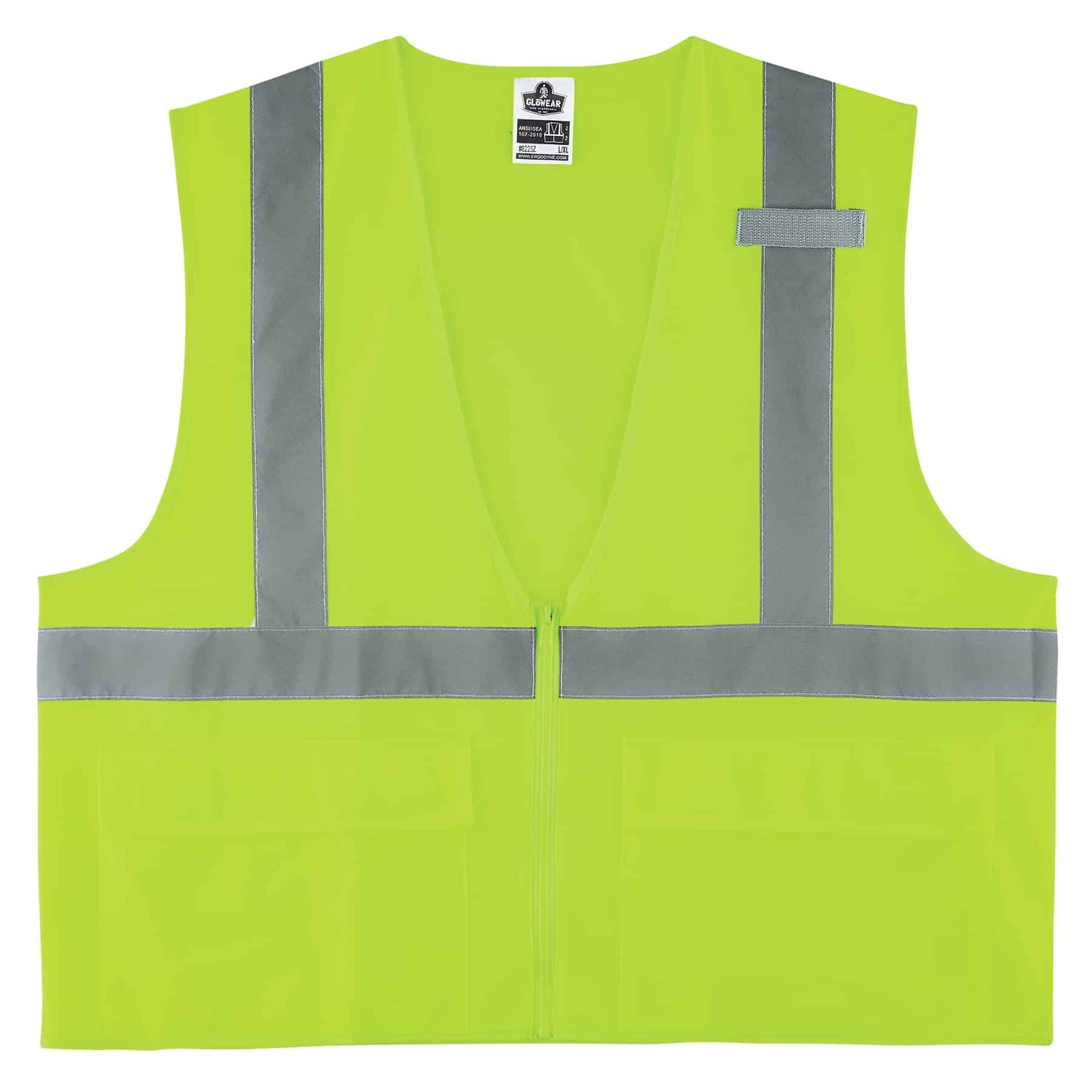 GloWear 8225Z 4XL/5XL Lime Type R Class 2 Standard Solid Vest