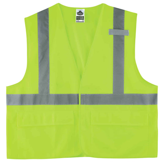 GloWear 8225HL L/XL Lime Type R Class 2 Standard Solid Vest
