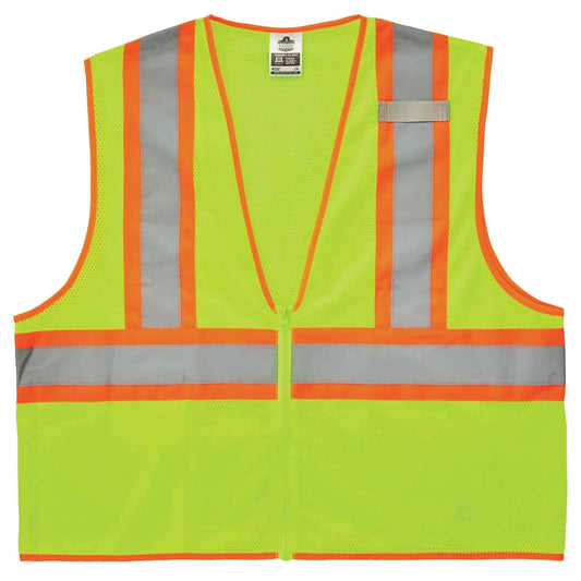GloWear 8229Z S/M Lime Type R Class 2 Economy Two-Tone Vest