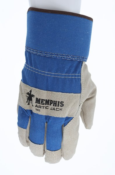 MCR Safety 1955XL Artic Jack® Premium Split Pigskin Insulated Leather Palm Work Gloves Fabric Back with 2.5 Inch Safety Cuff Thermosock® Lined (1 DZ)