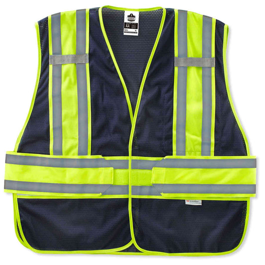GloWear 8240HL-NC XL/2XL Navy Non-Certified Two-Tone Expandable Vest