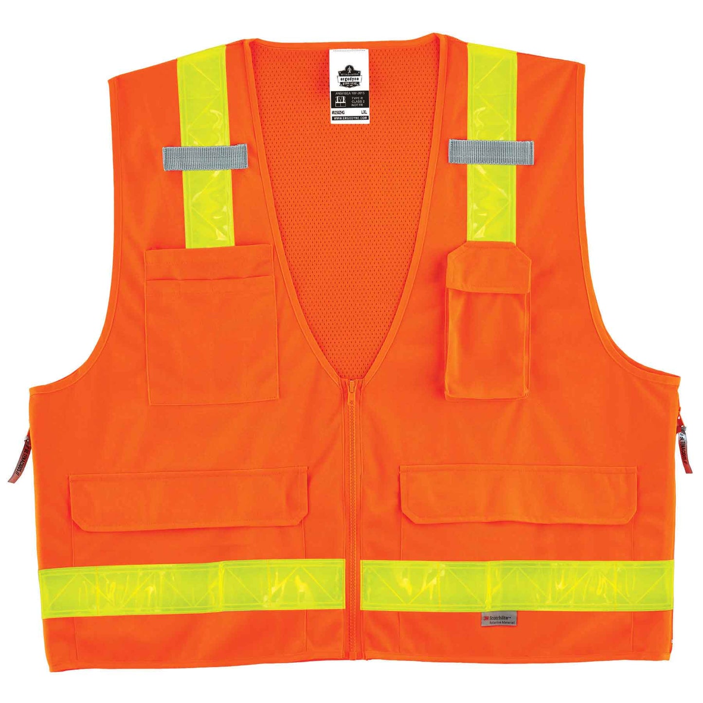 GloWear 8250ZHG 2XL/3XL Orange Type R Class 2 Hi-Gloss Surveyors Vest