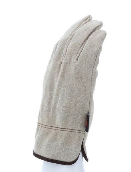 MCR Safety 3110L Leather Driver Work Gloves Premium Grade Brown Split Cow Leather Keystone Thumb (1 DZ)