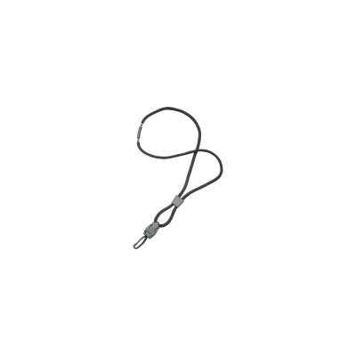 AbilityOne 8455016130192 SKILCRAFT Premium Round Cord Neck Lanyard - 1 / Dozen - 36" Length - Black - Polyester, Plastic