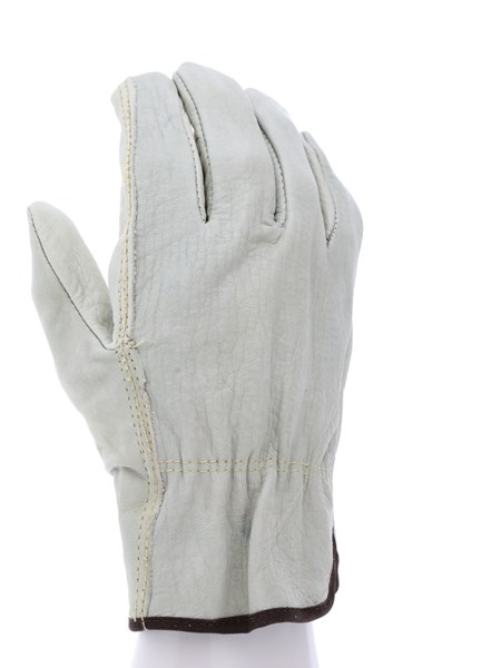 MCR Safety 3202L Leather Drivers Work Gloves CV Grade Unlined Grain Cow Leather Straight Thumb (1 DZ)