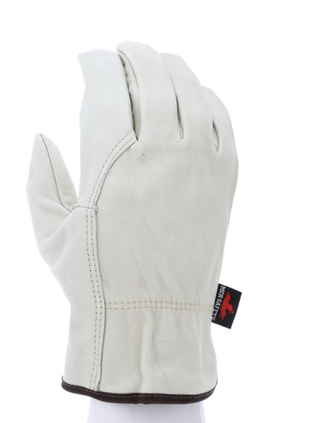 MCR Safety 3214M Leather Drivers Work Gloves Select Grade Grain Unlined Cow Leather Wing Thumb (1 DZ)