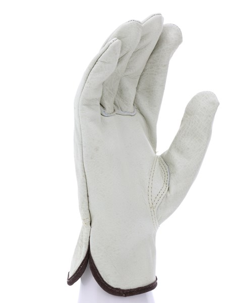 MCR Safety 3215M Leather Drivers Work Gloves CV Grade Unlined Grain Cow Leather Keystone Thumb (1 DZ)