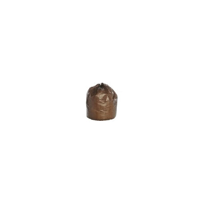 AbilityOne 8105011839769 SKILCRAFT 8105-01-183-9769 Heavy Duty Plastic Trash Bag - 33 gal - 33" Width x 39" Length - Low Density - Dark Brown - Plastic, Resin - 1/Box - Office Waste