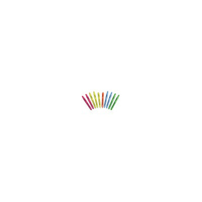 AbilityOne 7520015548208 SKILCRAFT Retractable Highlighter - Medium, Fine Point Type - Chisel Point Style - Yellow, Green, Blue, Pink, Orange - 10 / Set