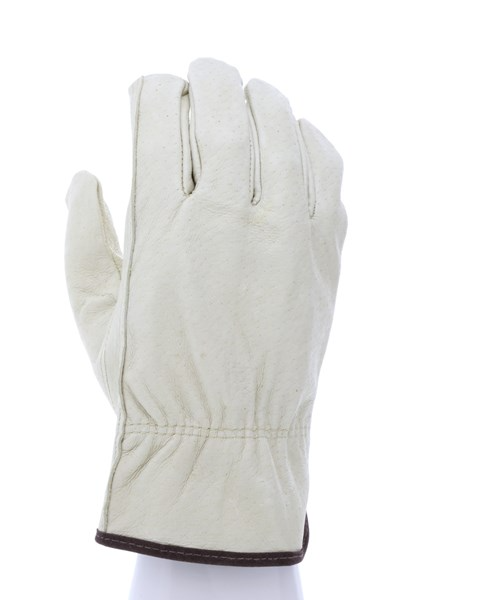 MCR Safety 3401L Leather Drivers Work Gloves Select Grade Unlined Grain Pigskin Keystone Thumb (1 DZ)