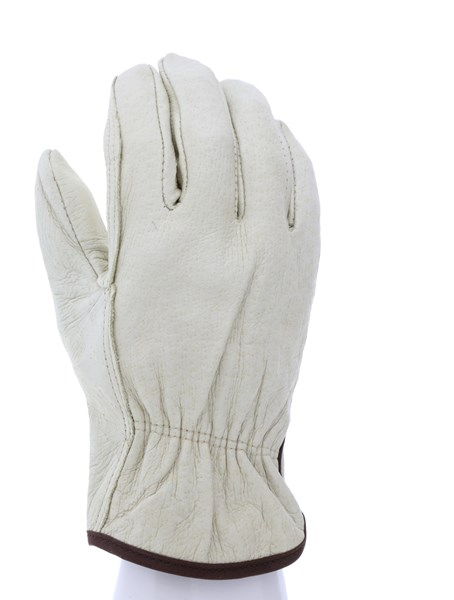 MCR Safety 3402L Leather Drivers Work Gloves CV Grade Unlined Grain Pigskin Straight Thumb (1 DZ)