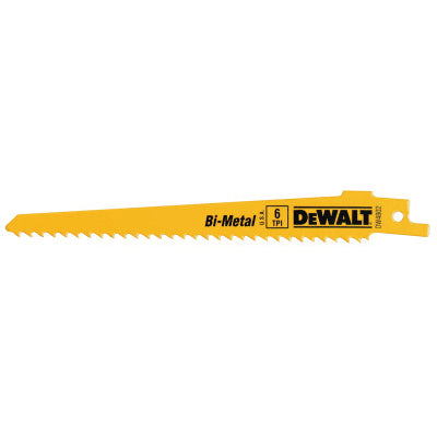 Dewalt DW4802-2 6" 6Tpi Taper Back Bimetal Reciprocating Saw Bla (10 Ea)