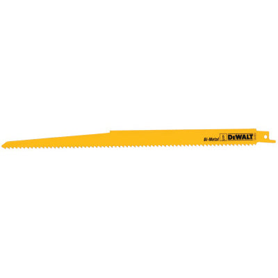 Dewalt DW4804B25 12" 6Tpi Taper Back Bi-Metal Reciprocating Blade (25 Ea)