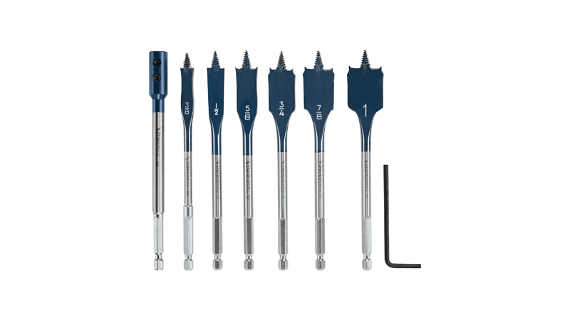 Bosch DSB5005 Daredevil 7Pc Spade Bit Set W/Ext