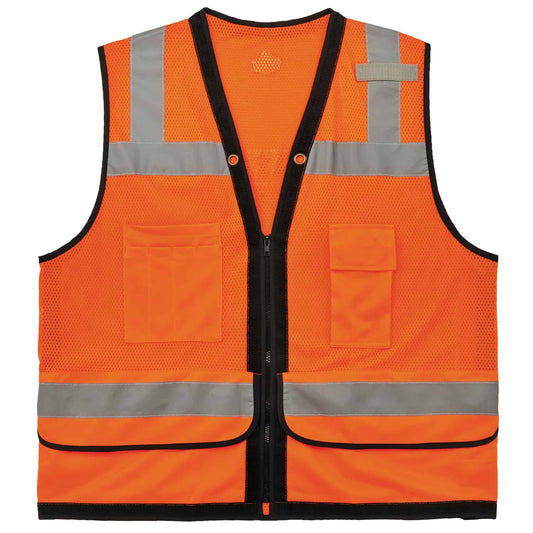 GloWear 8253HDZ 2XL/3XL Orange Type R Class 2 Heavy-Duty Mesh Surveyors Vest