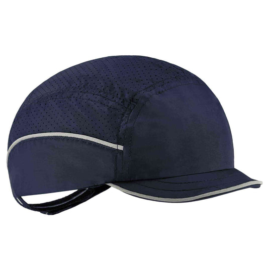 Skullerz 8955 Micro Brim Navy Lightweight Bump Cap Hat