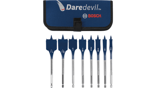 Bosch DSB5008P Daredevil 8 Pc Spade Bit Set/Pch