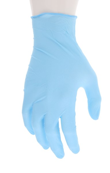 MCR Safety 6001XXL 4 mil (4.8 g) NitriShield™ Gloves Powder Free Disposable Nitrile Industrial Food Service Grade Textured Finish 9.5 Inches Blue (1 CS)