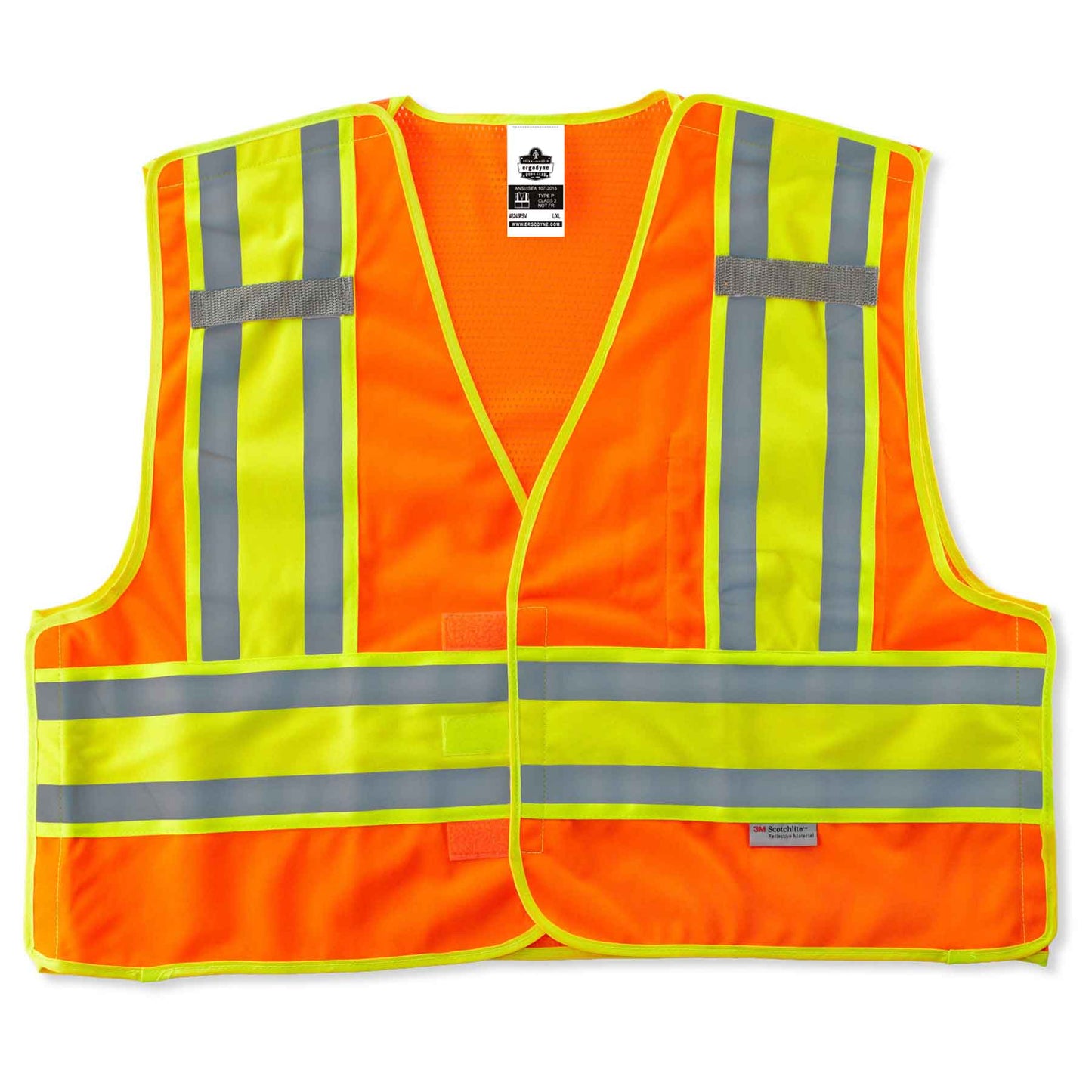 GloWear 8245PSV 2XL/3XL Orange Type P Class 2 Public Safety Vest