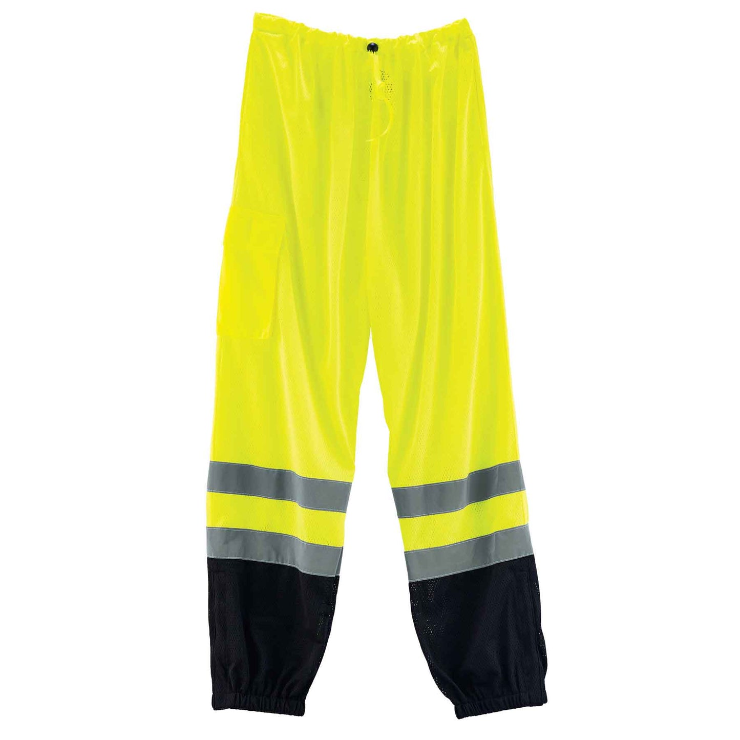 GloWear 8910BK 2XL/3XL Lime Class E Black Bottom Hi-Vis Pants