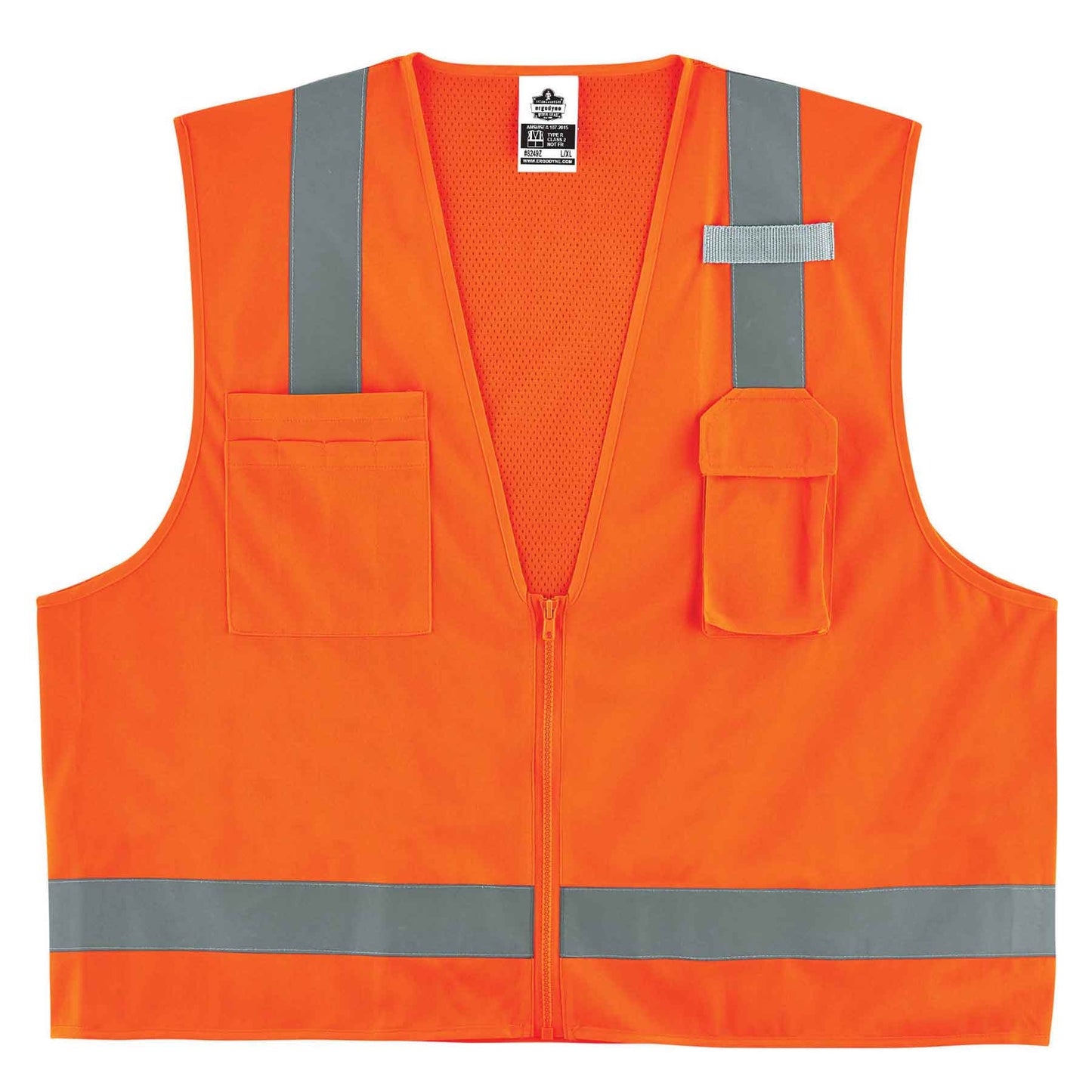 GloWear 8249Z XS Orange Type R Class 2 Economy Surveyors Vest