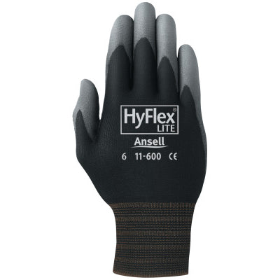 Hyflex 11-600-7-BK Hyflex 11-600 Blk Lt Wght Assemb Pu/Coat Sz 7 (1 PR)