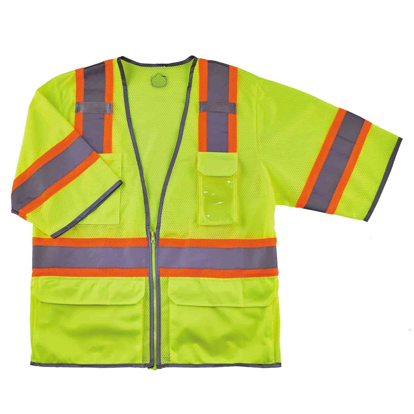GloWear 8346Z S/M Lime Two-Tone Hi-Vis Class 3 Surveyor Vest