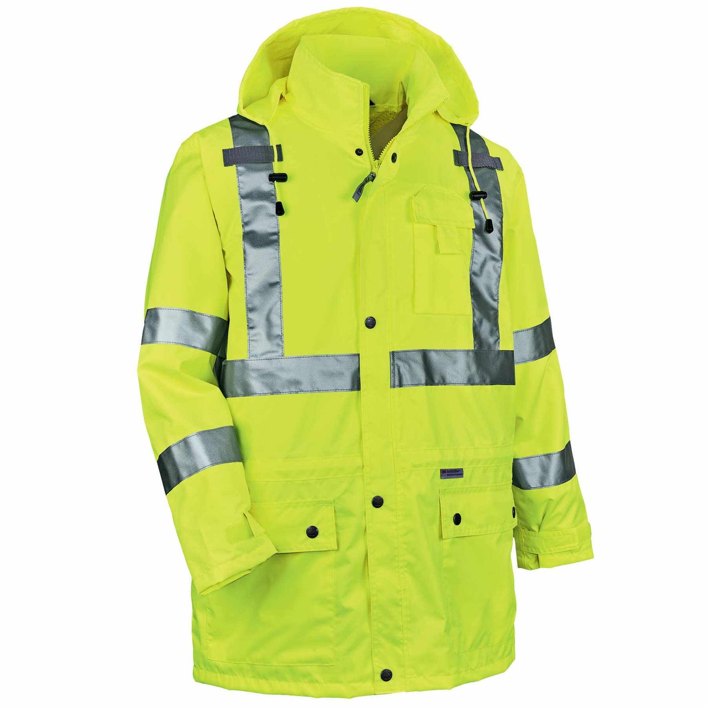 GloWear 8365 XL Lime Type R Class 3 Rain Jacket