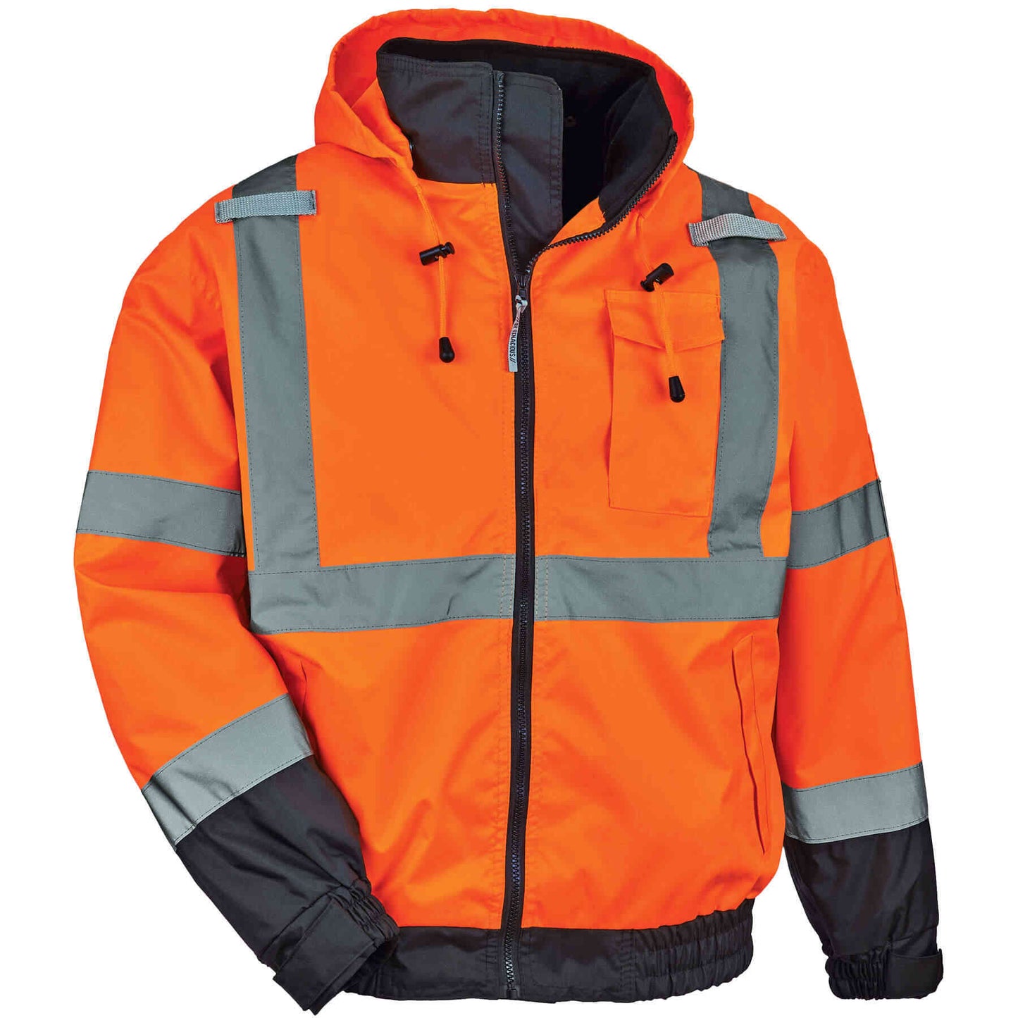 GloWear 8379 M Orange Type R Class 3 Hi-Vis Fleece Lined Bomber Jacket