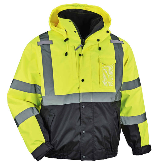 GloWear 8381 5XL Lime Type R Class 3 Hi-Vis 3-in-1 Bomber Jacket