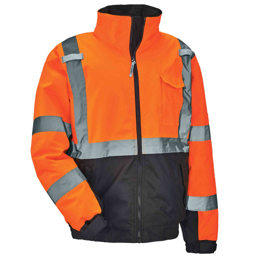 GloWear 8377 3XL Orange Type R Class 3 Hi-Vis Quilted Bomber Jacket