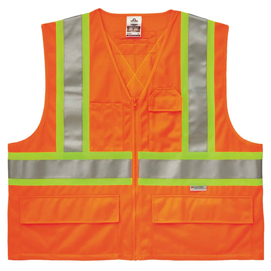 GloWear 8235ZX S/M Orange Type R Class 2 Two-Tone X-Back Vest