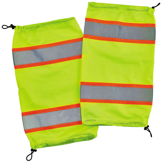 GloWear 8009  Lime Class E Two-Tone Mesh Leg Gaiters