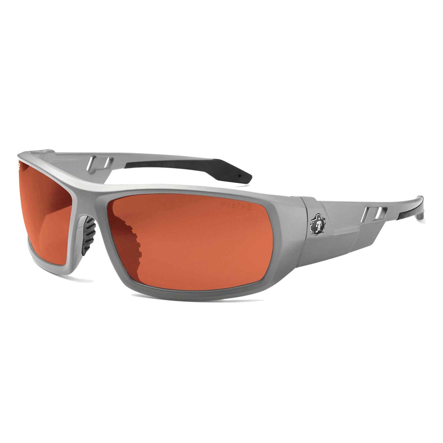 Skullerz ODIN Polarized Copper Lens Matte Gray Safety Glasses