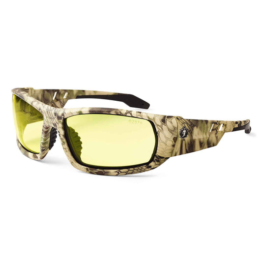 Skullerz ODIN Yellow Lens Kryptek Highlander Safety Glasses