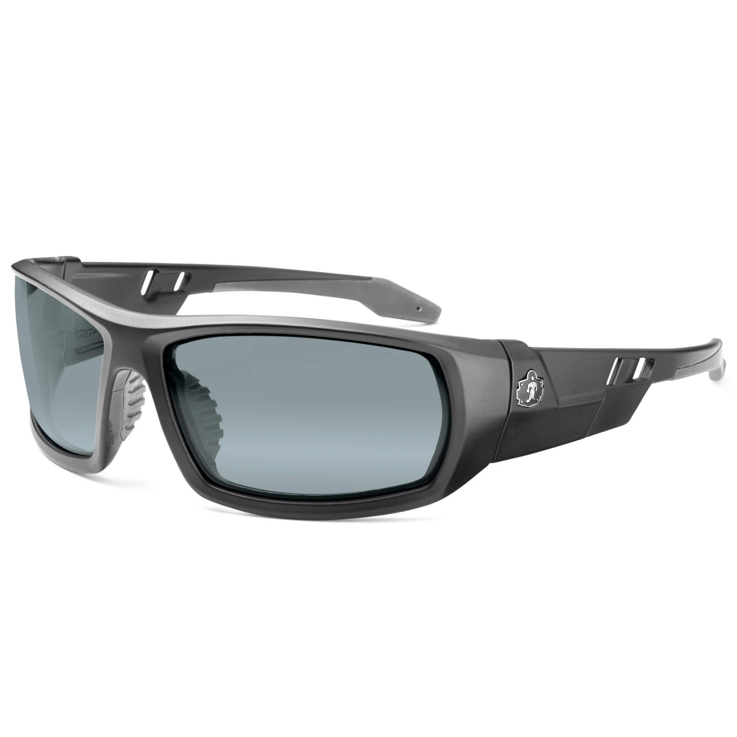 Skullerz ODIN Silver Mirror Lens Matte Black Safety Glasses