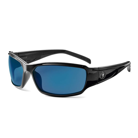 Skullerz THOR Blue Mirror Lens Black Safety Glasses