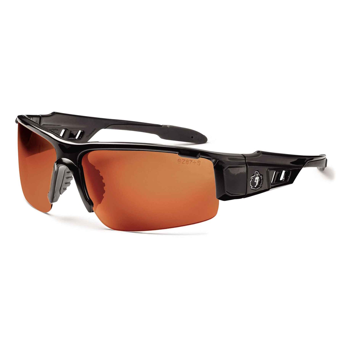 Skullerz DAGR Copper Lens Black Safety Glasses