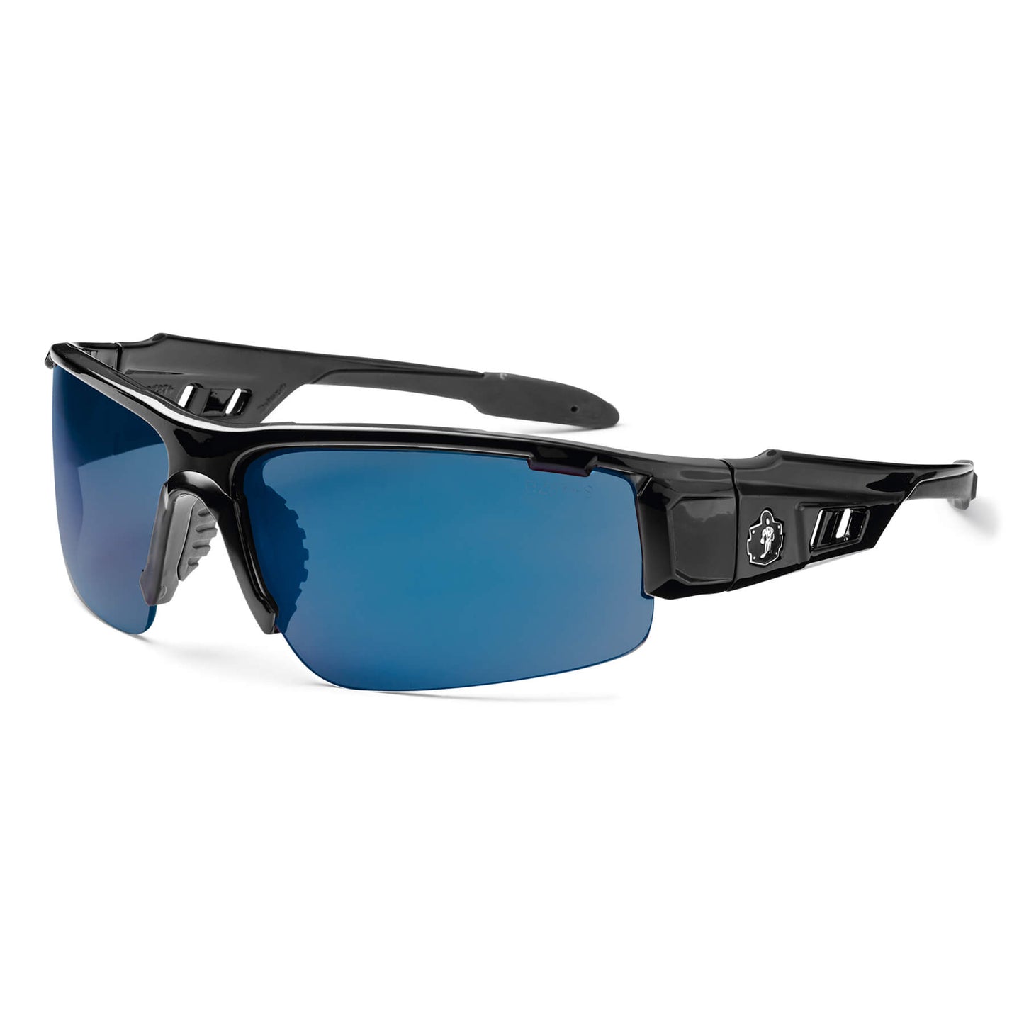 Skullerz DAGR Blue Mirror Lens Black Safety Glasses