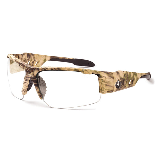 Skullerz DAGR Clear Lens Kryptek Highlander Safety Glasses