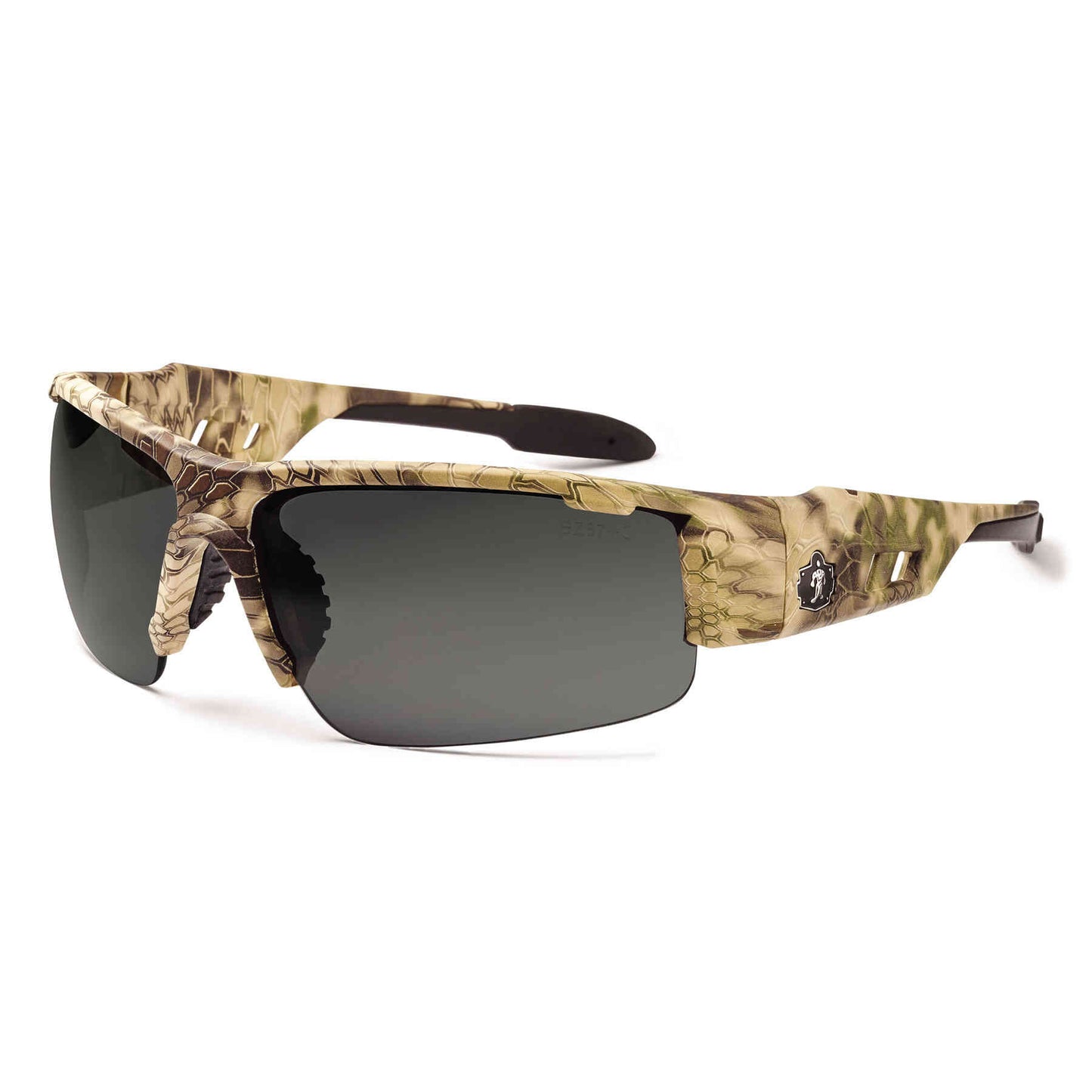 Skullerz DAGR Polarized Smoke Lens Kryptek Highlander Safety Glasses