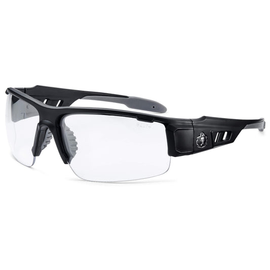 Skullerz DAGR Clear Lens Matte Black Safety Glasses