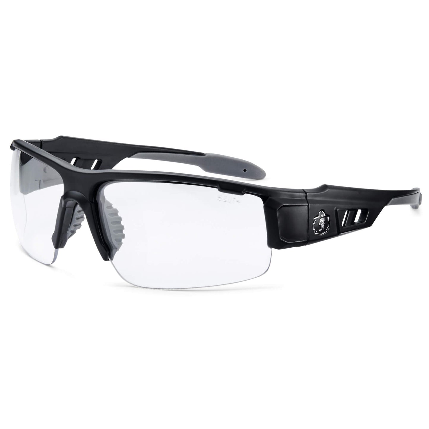 Skullerz DAGR Anti-Fog Clear Lens Matte Black Safety Glasses