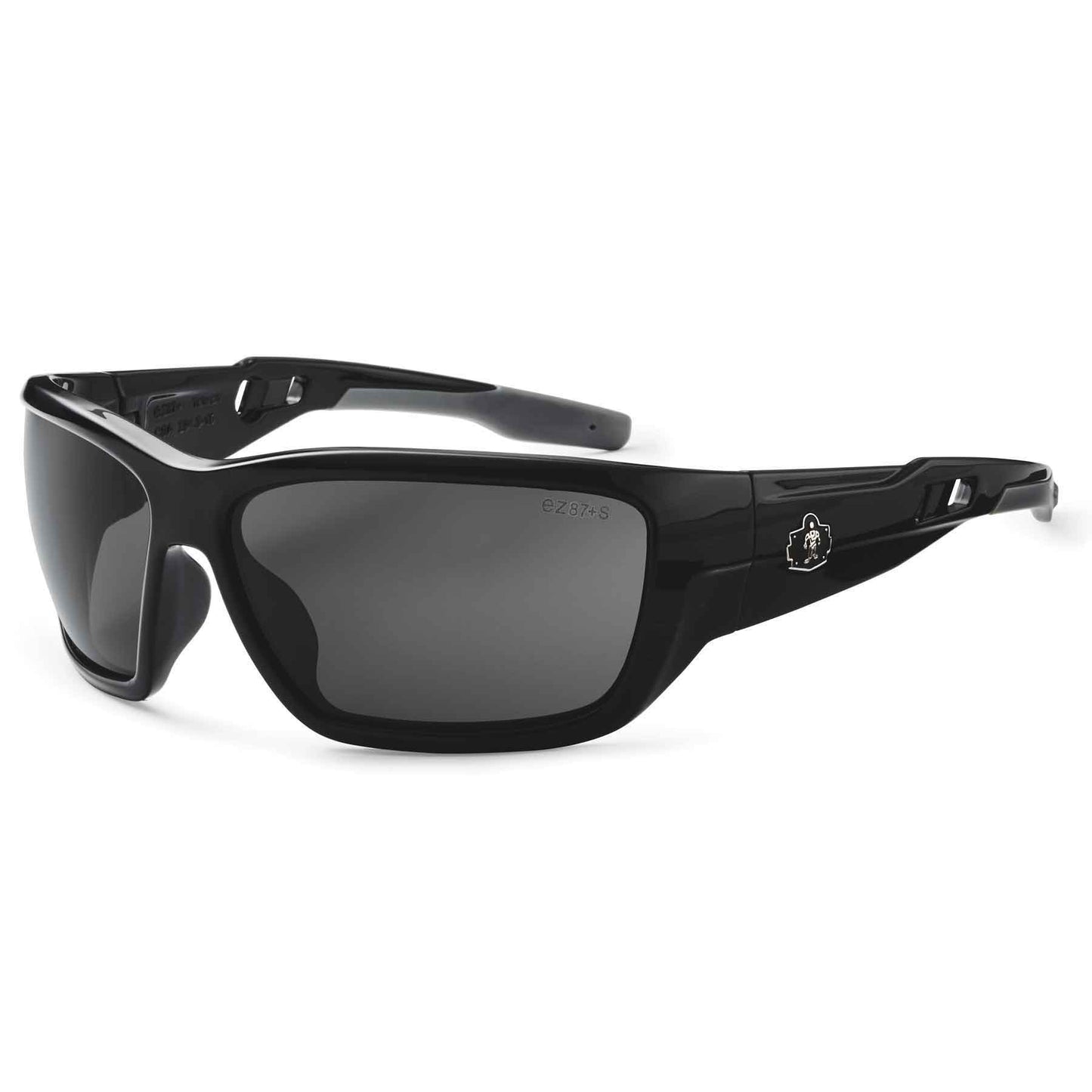 Skullerz BALDR Smoke Lens Black Safety Glasses