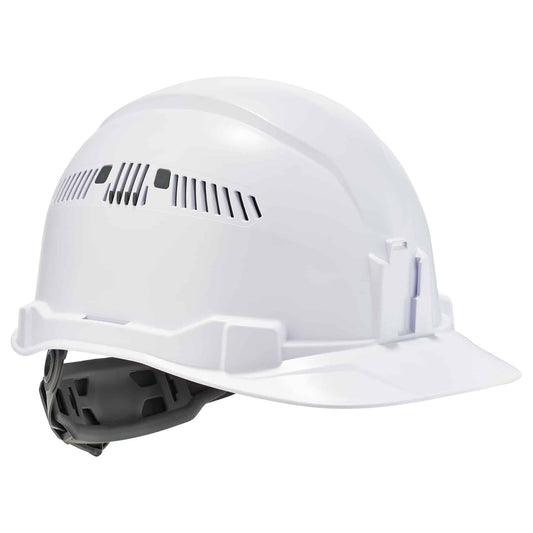 Skullerz 8972  White Class C Hard Hat Cap Style Vented Ratchet Susp