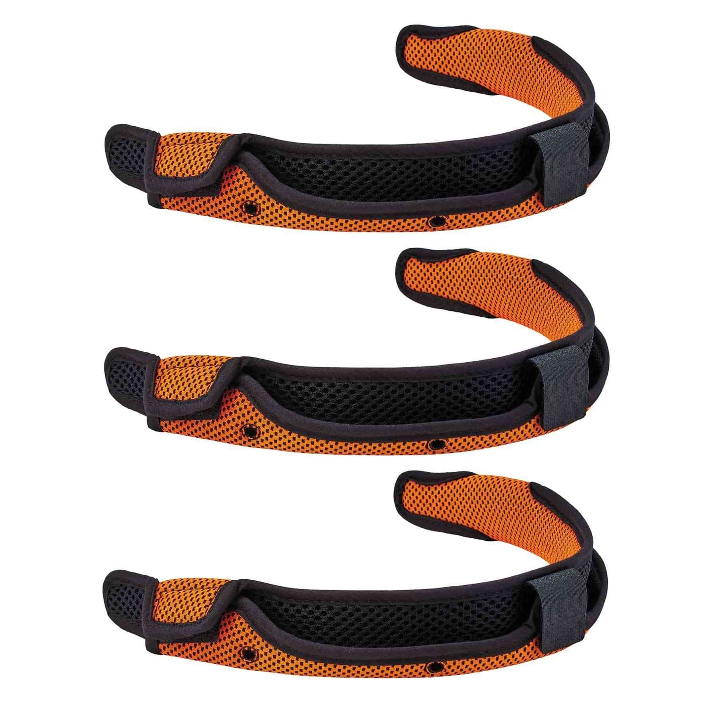 Skullerz 8984  Orange Hard Hat Replacement Sweatband 3-Pack