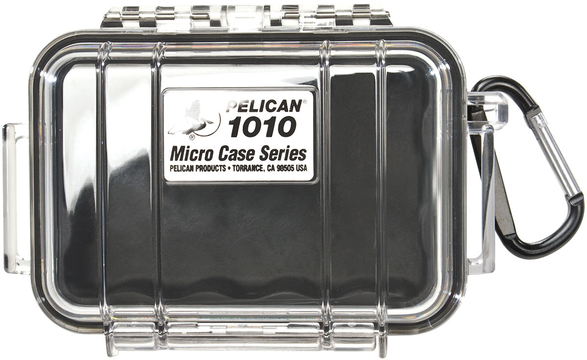 Pelican 1010 WL/BLACK LINER  CLEAR