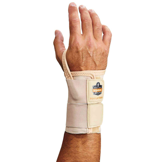 ProFlex 4010 S-Right Tan Double Strap Wrist Support